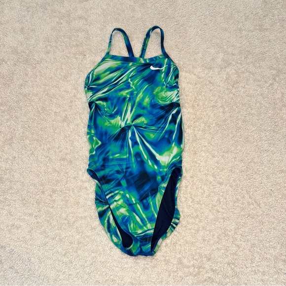 Nike Other - Nike Women’s One-Piece Swimsuit - Blue and Green